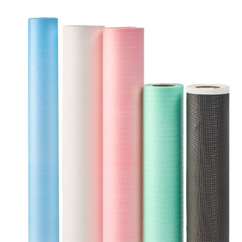 China Waterproof Disposable Bed Sheet Rolls Medical Examination Couch Rolls Drawsheet Roll Hersteller