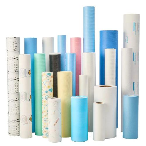 China Disposable Paper Sheet Ultrasonic Examination Bed Sheet Roll Couch Roll Medical Bed Paper Medical Roll Hersteller