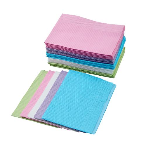 China Professional Dental Clinic Hand Hygiene Disposable Bib, CE/ISO Certified Paper+Film Waterproof Wipe for Dentist & Dental Staff Use Hersteller