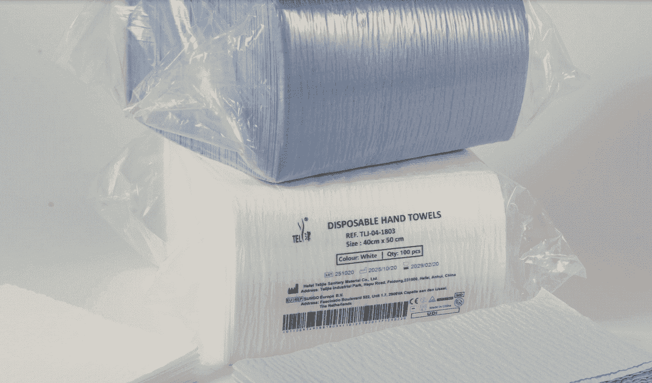 40 x 50 cm 3/4-lagiges, mit Gewebe verstärktes Einweg-Handtuch aus chirurgischem Papier